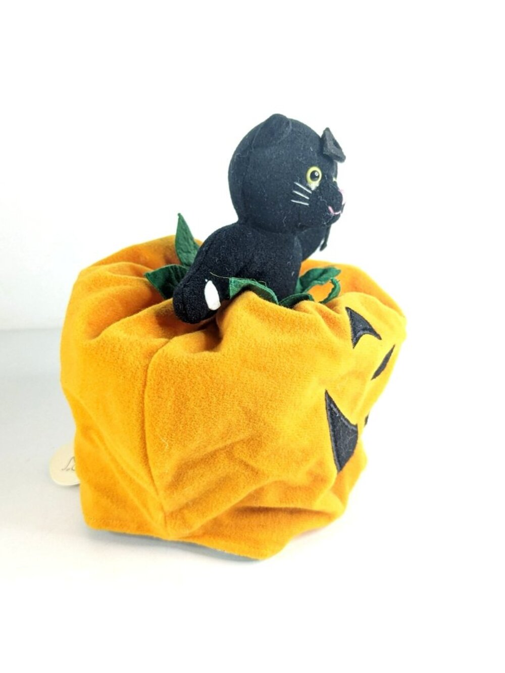 Bestever Halloween Reversible Plush Bear Witch Black Cat Pumpkin 11" Topsy - Picture 12 of 12